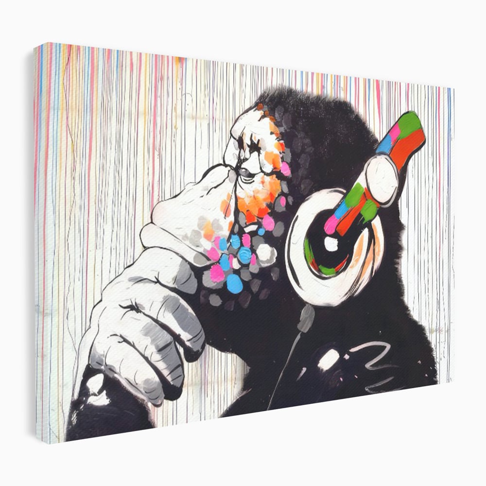 Tablou Canvas Premium LuxCanva® C1037, Relaxare Cu Muzica , Culori, Bar, Game Room, Bar, Relaxare, Culori Vibrante