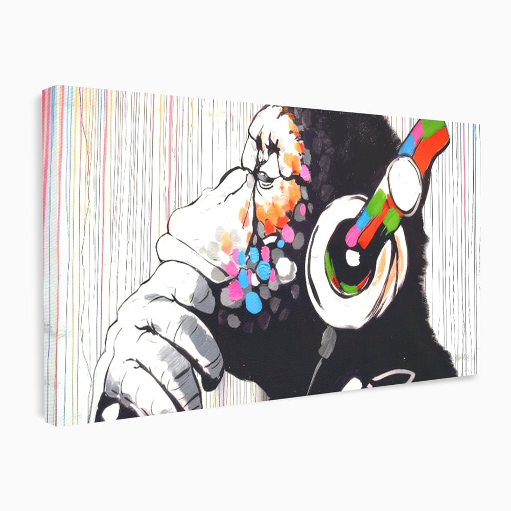 Tablou Canvas Premium LuxCanva® C1037, Relaxare Cu Muzica , Culori, Bar, Game Room, Bar, Relaxare, Culori Vibrante