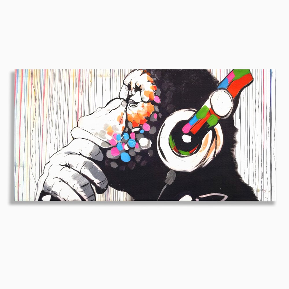 Tablou Canvas Premium LuxCanva® C1037, Relaxare Cu Muzica , Culori, Bar, Game Room, Bar, Relaxare, Culori Vibrante
