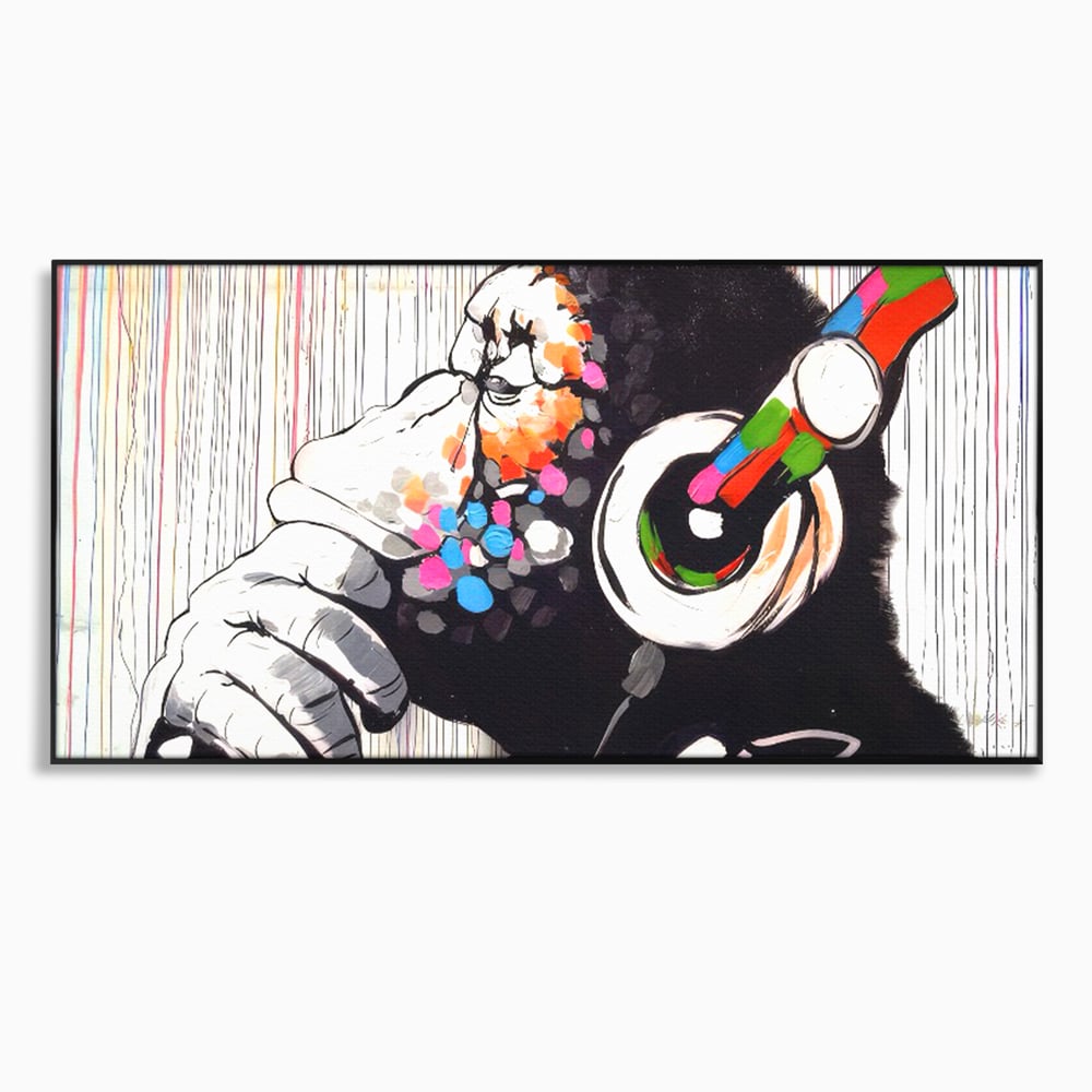 Tablou Canvas Premium LuxCanva® C1037, Relaxare Cu Muzica , Culori, Bar, Game Room, Bar, Relaxare, Culori Vibrante