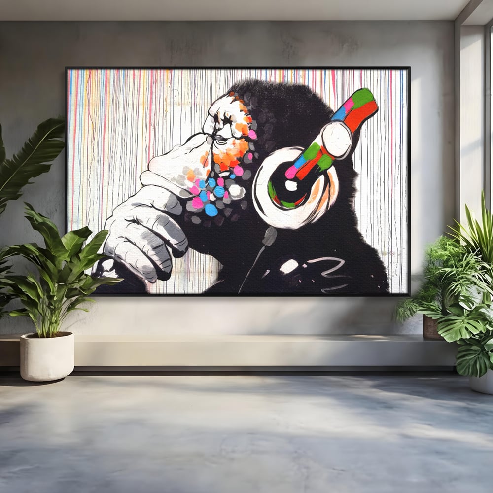 Tablou Canvas Premium LuxCanva® C1037, Relaxare Cu Muzica , Culori, Bar, Game Room, Bar, Relaxare, Culori Vibrante