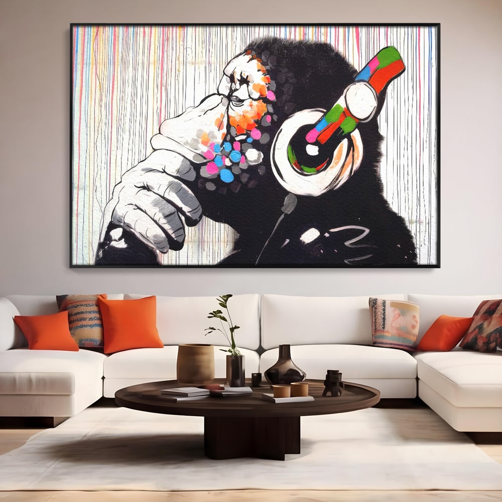 Tablou Canvas Premium LuxCanva® C1037, Relaxare Cu Muzica , Culori, Bar, Game Room, Bar, Relaxare, Culori Vibrante