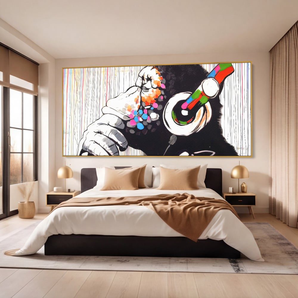 Tablou Canvas Premium LuxCanva® C1037, Relaxare Cu Muzica , Culori, Bar, Game Room, Bar, Relaxare, Culori Vibrante