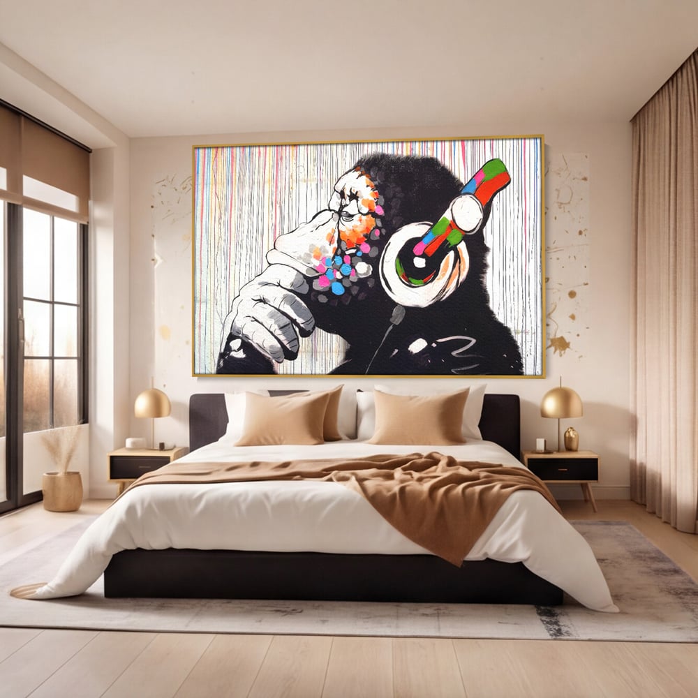 Tablou Canvas Premium LuxCanva® C1037, Relaxare Cu Muzica , Culori, Bar, Game Room, Bar, Relaxare, Culori Vibrante