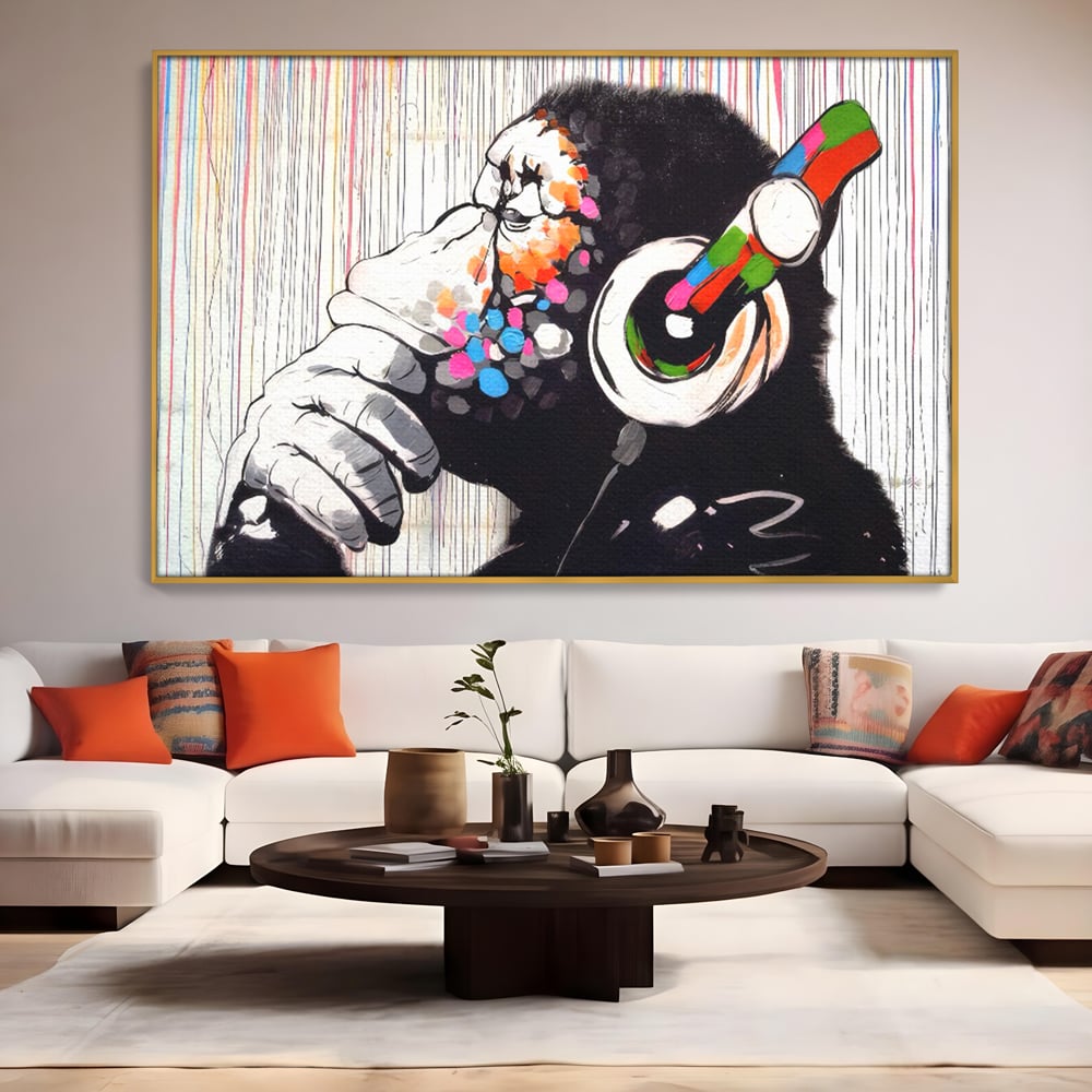 Tablou Canvas Premium LuxCanva® C1037, Relaxare Cu Muzica , Culori, Bar, Game Room, Bar, Relaxare, Culori Vibrante