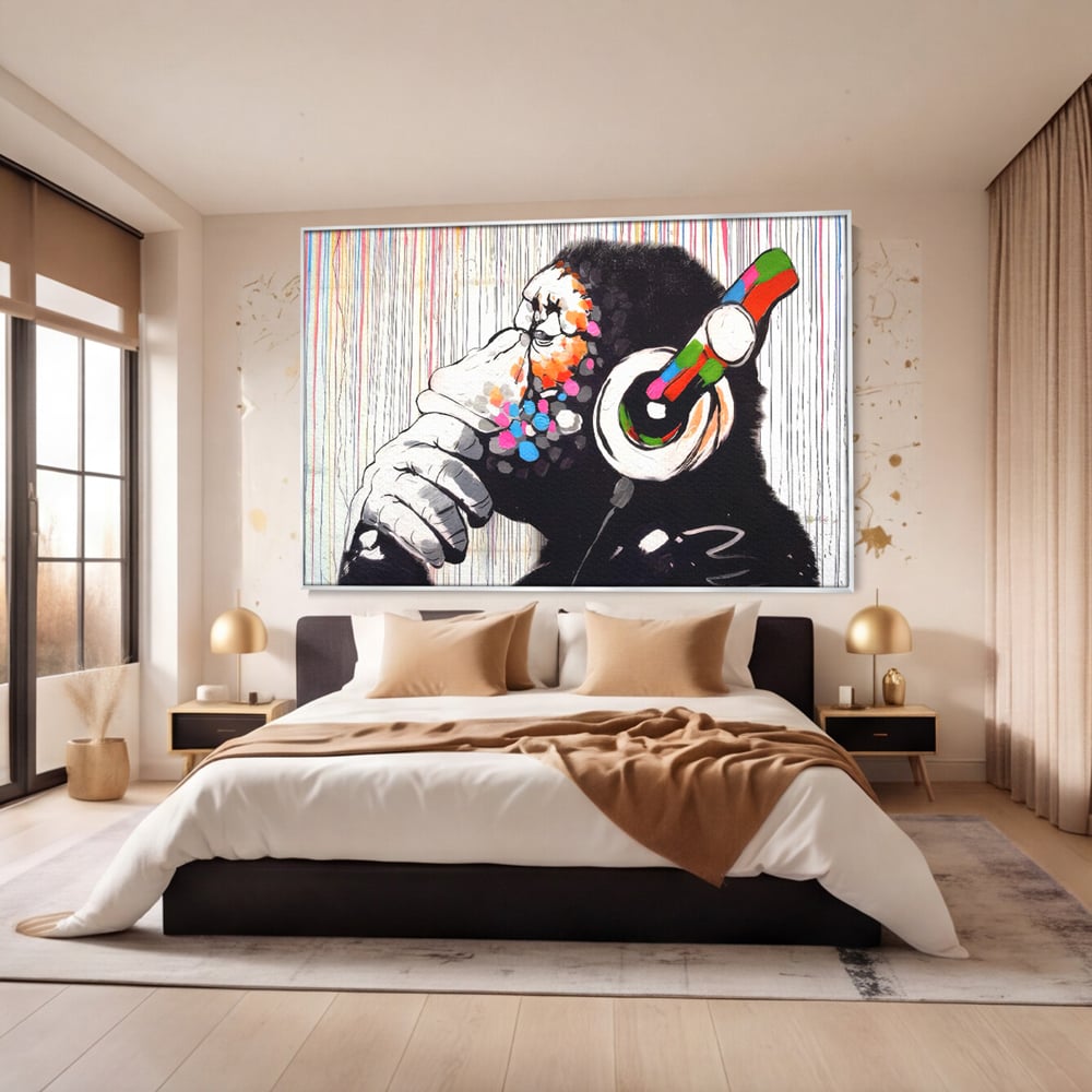 Tablou Canvas Premium LuxCanva® C1037, Relaxare Cu Muzica , Culori, Bar, Game Room, Bar, Relaxare, Culori Vibrante