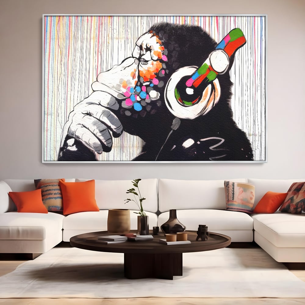 Tablou Canvas Premium LuxCanva® C1037, Relaxare Cu Muzica , Culori, Bar, Game Room, Bar, Relaxare, Culori Vibrante