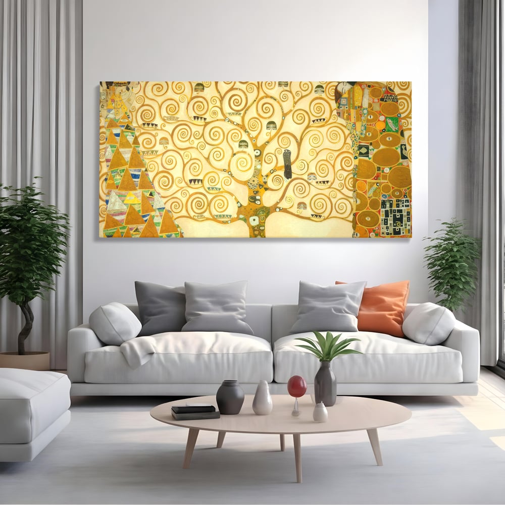 Leinwandbilder Premium LuxCanva® C1038, Lebensbaum , Lebensbaum, Büro, Wohnzimmer, entspannend, lebendige Farben