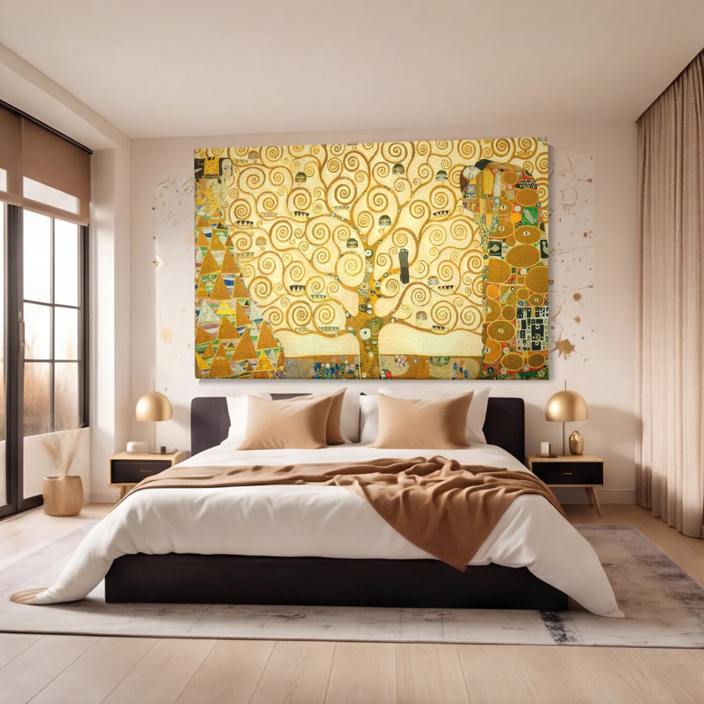 Leinwandbilder Premium LuxCanva® C1038, Lebensbaum , Lebensbaum, Büro, Wohnzimmer, entspannend, lebendige Farben