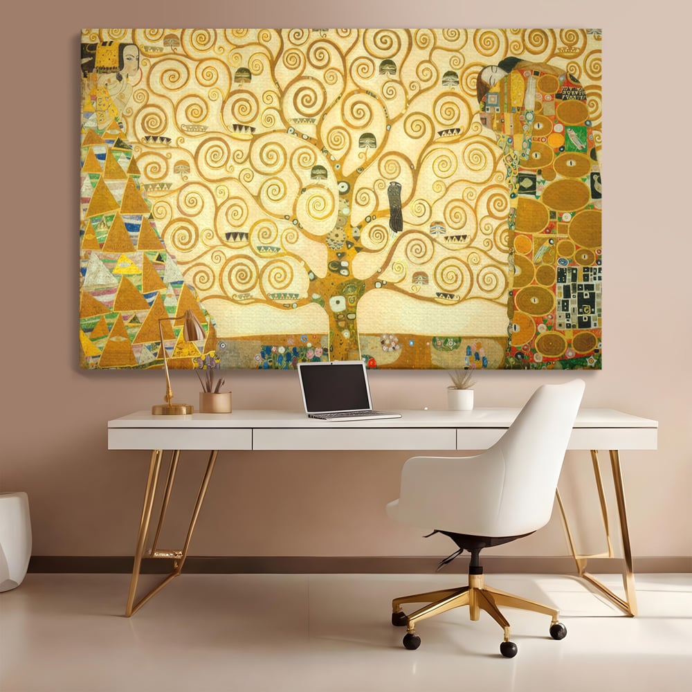 Leinwandbilder Premium LuxCanva® C1038, Lebensbaum , Lebensbaum, Büro, Wohnzimmer, entspannend, lebendige Farben