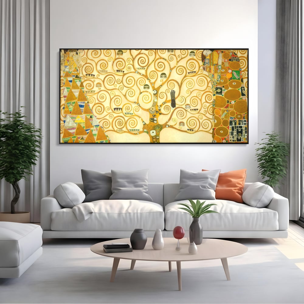 Leinwandbilder Premium LuxCanva® C1038, Lebensbaum , Lebensbaum, Büro, Wohnzimmer, entspannend, lebendige Farben