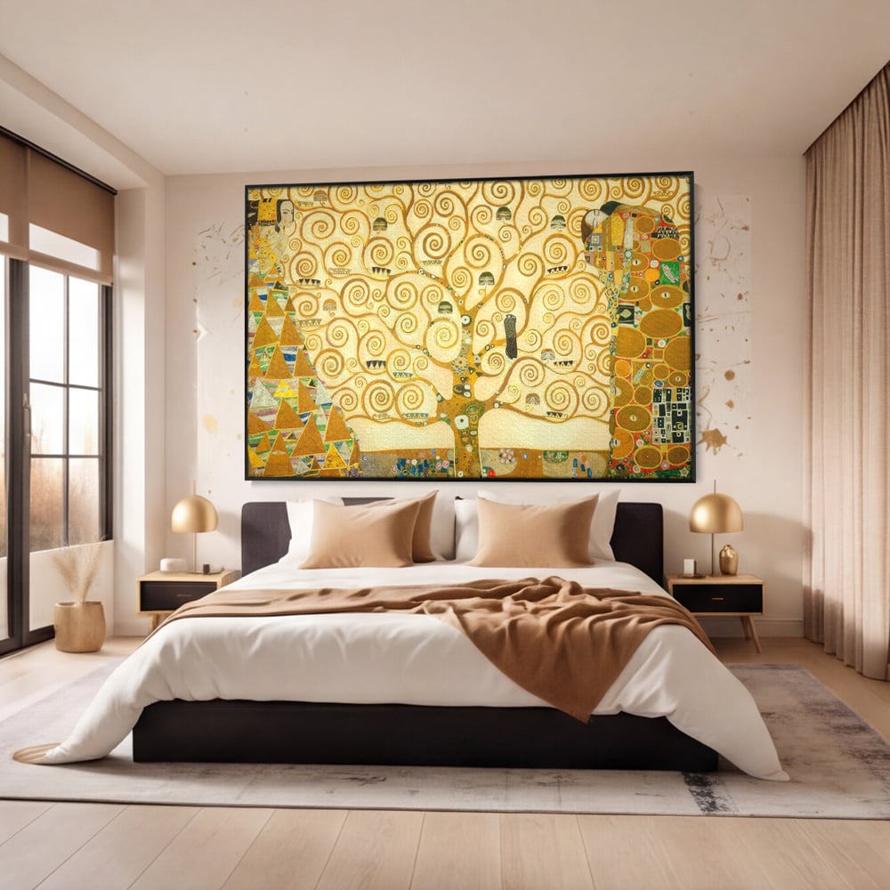 Leinwandbilder Premium LuxCanva® C1038, Lebensbaum , Lebensbaum, Büro, Wohnzimmer, entspannend, lebendige Farben