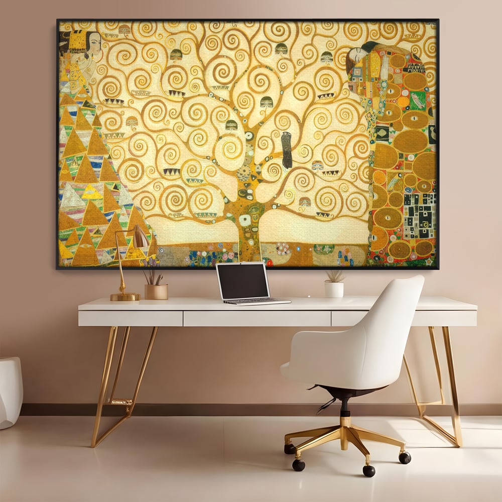 Leinwandbilder Premium LuxCanva® C1038, Lebensbaum , Lebensbaum, Büro, Wohnzimmer, entspannend, lebendige Farben