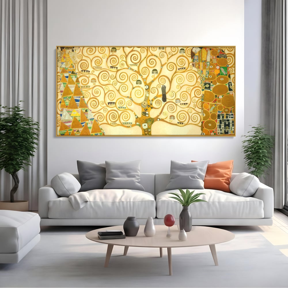 Leinwandbilder Premium LuxCanva® C1038, Lebensbaum , Lebensbaum, Büro, Wohnzimmer, entspannend, lebendige Farben