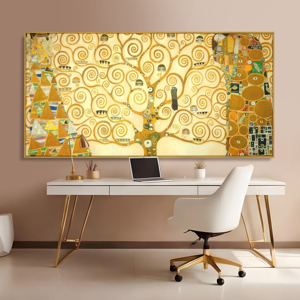 Leinwandbilder Premium LuxCanva® C1038, Lebensbaum , Lebensbaum, Büro, Wohnzimmer, entspannend, lebendige Farben