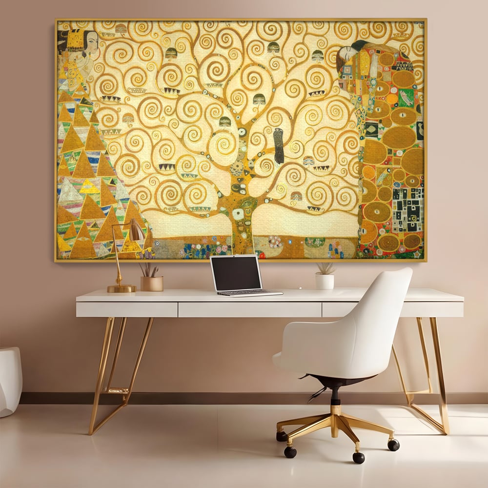 Leinwandbilder Premium LuxCanva® C1038, Lebensbaum , Lebensbaum, Büro, Wohnzimmer, entspannend, lebendige Farben