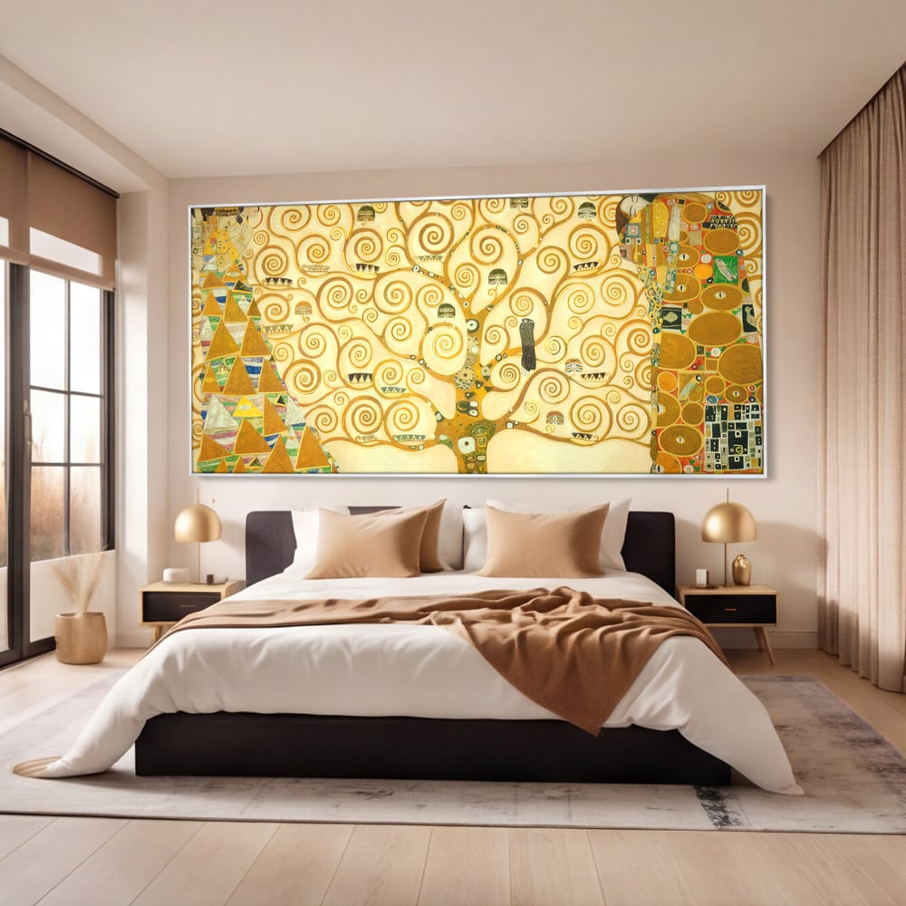 Leinwandbilder Premium LuxCanva® C1038, Lebensbaum , Lebensbaum, Büro, Wohnzimmer, entspannend, lebendige Farben