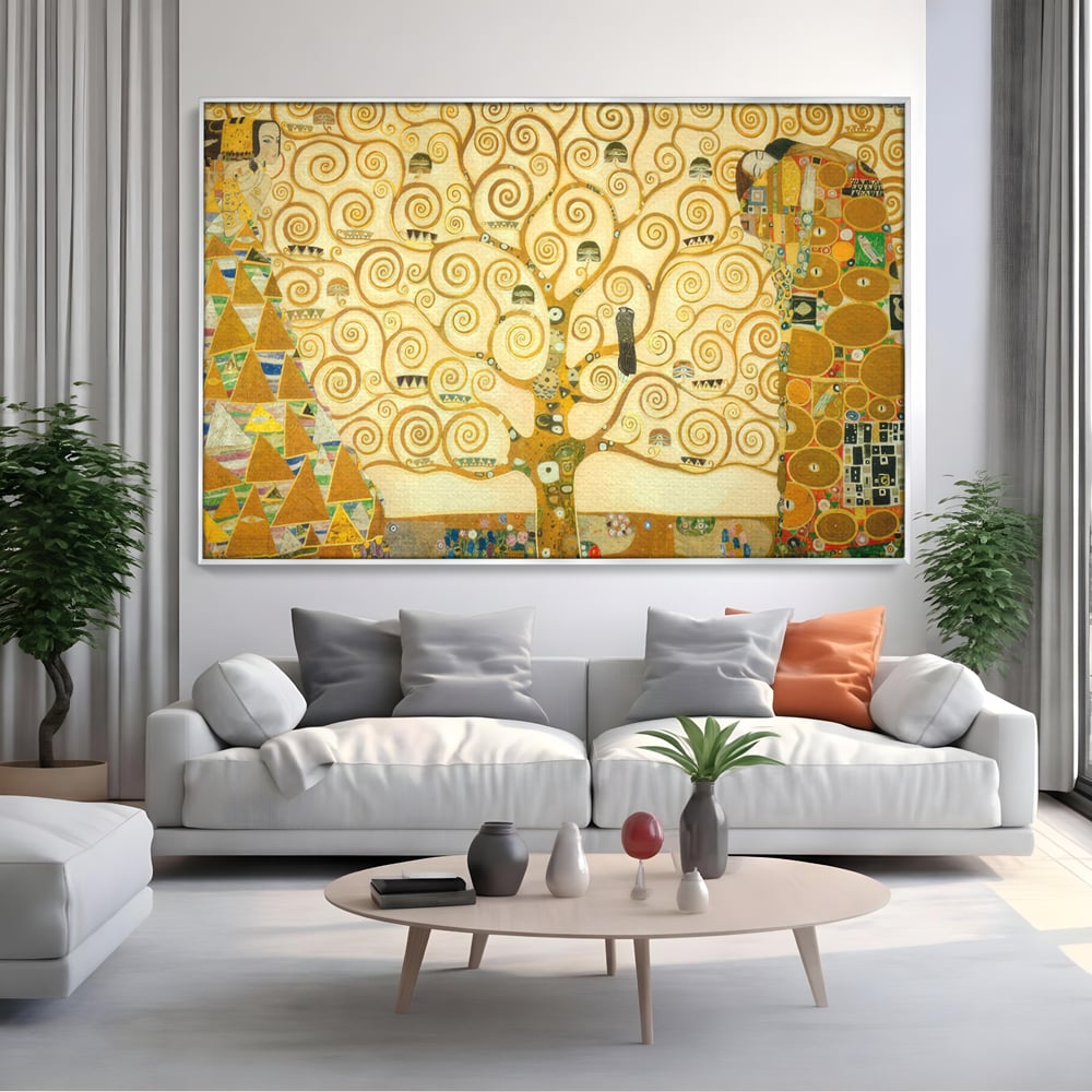 Leinwandbilder Premium LuxCanva® C1038, Lebensbaum , Lebensbaum, Büro, Wohnzimmer, entspannend, lebendige Farben