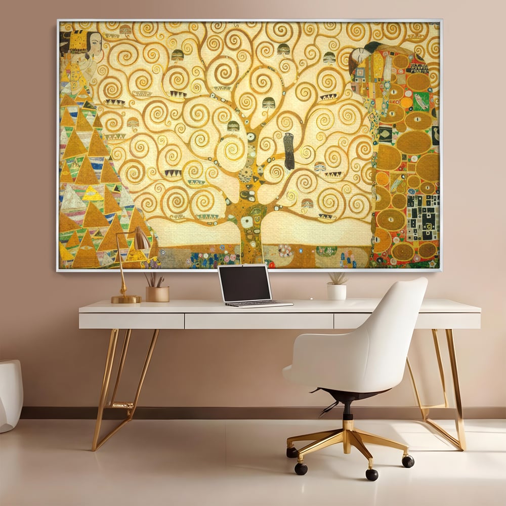 Leinwandbilder Premium LuxCanva® C1038, Lebensbaum , Lebensbaum, Büro, Wohnzimmer, entspannend, lebendige Farben