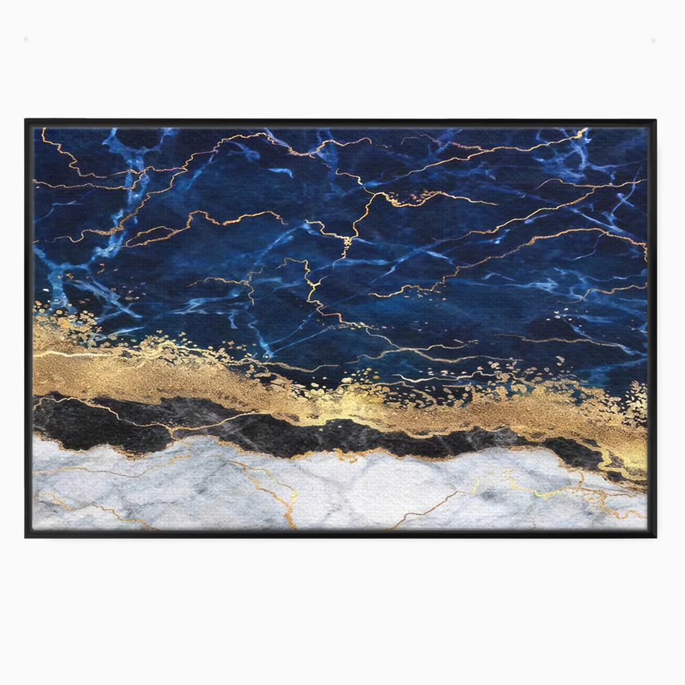 Tablou Canvas Premium LuxCanva® C1039, Blue Marble ,  Culori, Marble, Colours, Office, Living Room, Relaxare, Culori Vibrante