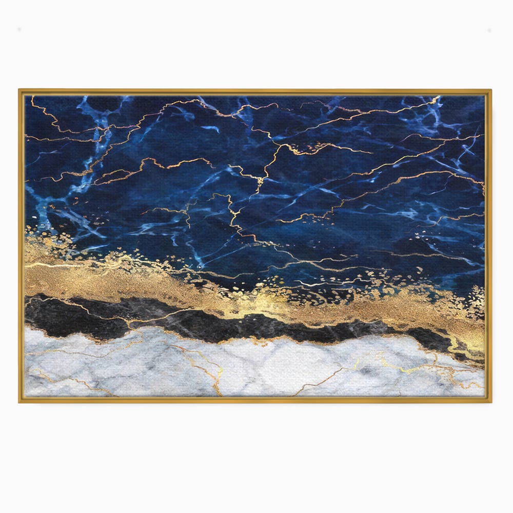 Tablou Canvas Premium LuxCanva® C1039, Blue Marble ,  Culori, Marble, Colours, Office, Living Room, Relaxare, Culori Vibrante