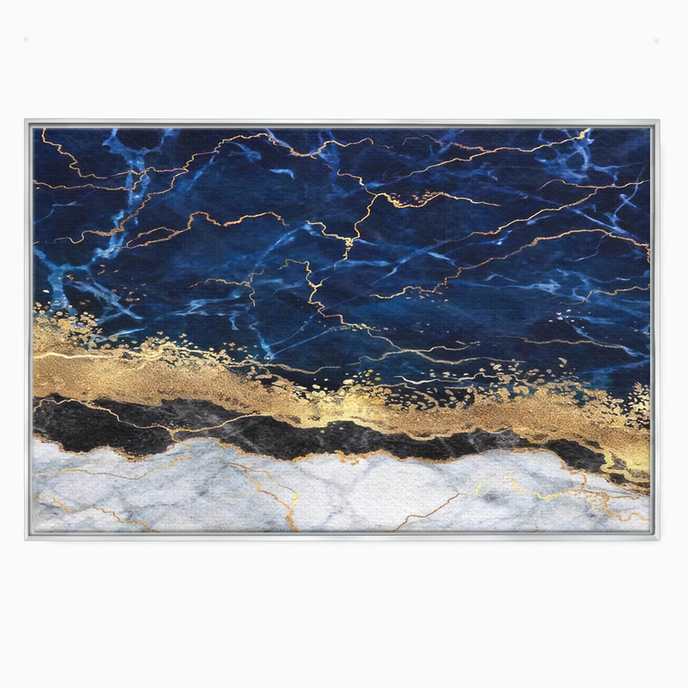Tablou Canvas Premium LuxCanva® C1039, Blue Marble ,  Culori, Marble, Colours, Office, Living Room, Relaxare, Culori Vibrante