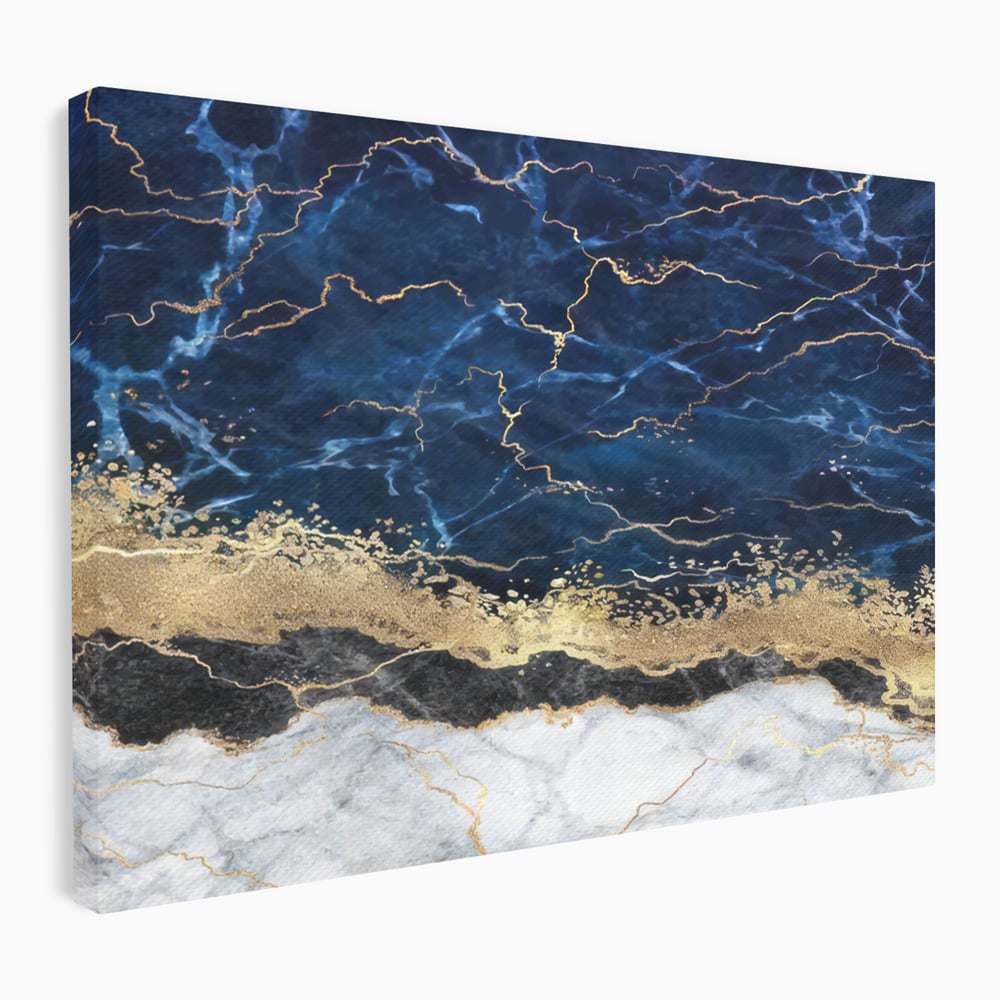 Tablou Canvas Premium LuxCanva® C1039, Blue Marble ,  Culori, Marble, Colours, Office, Living Room, Relaxare, Culori Vibrante