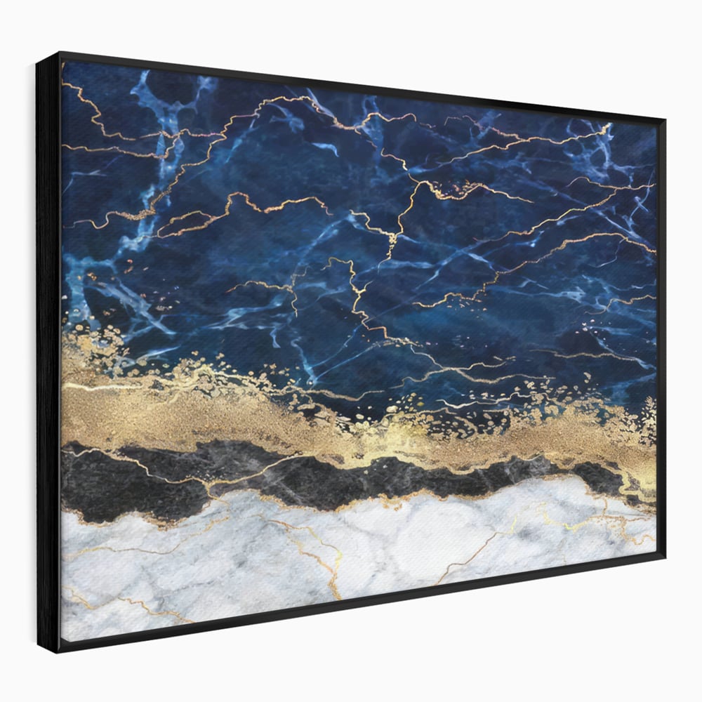 Tablou Canvas Premium LuxCanva® C1039, Blue Marble ,  Culori, Marble, Colours, Office, Living Room, Relaxare, Culori Vibrante