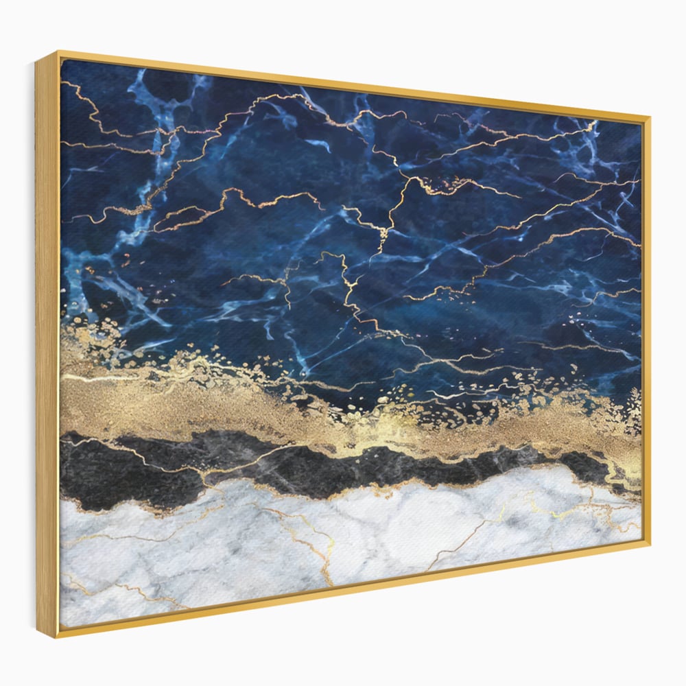 Tablou Canvas Premium LuxCanva® C1039, Blue Marble ,  Culori, Marble, Colours, Office, Living Room, Relaxare, Culori Vibrante