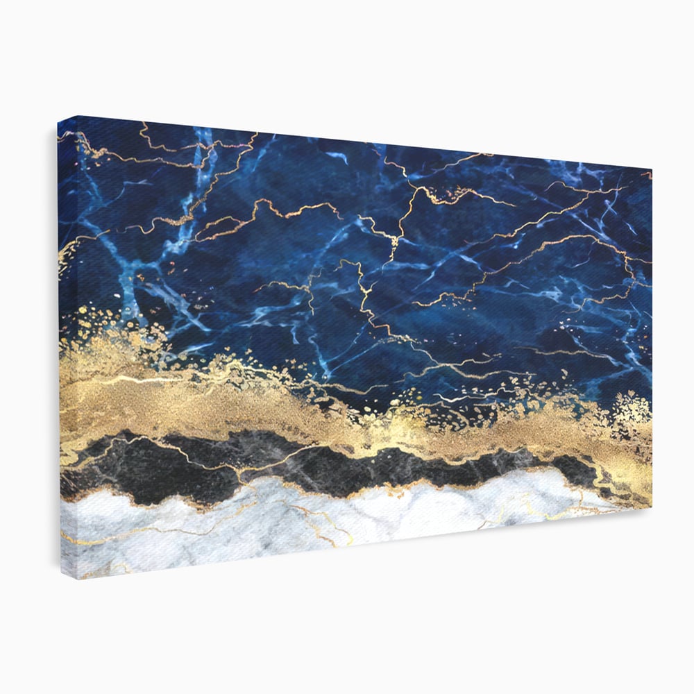 Tablou Canvas Premium LuxCanva® C1039, Blue Marble ,  Culori, Marble, Colours, Office, Living Room, Relaxare, Culori Vibrante