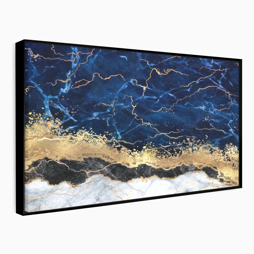 Tablou Canvas Premium LuxCanva® C1039, Blue Marble ,  Culori, Marble, Colours, Office, Living Room, Relaxare, Culori Vibrante