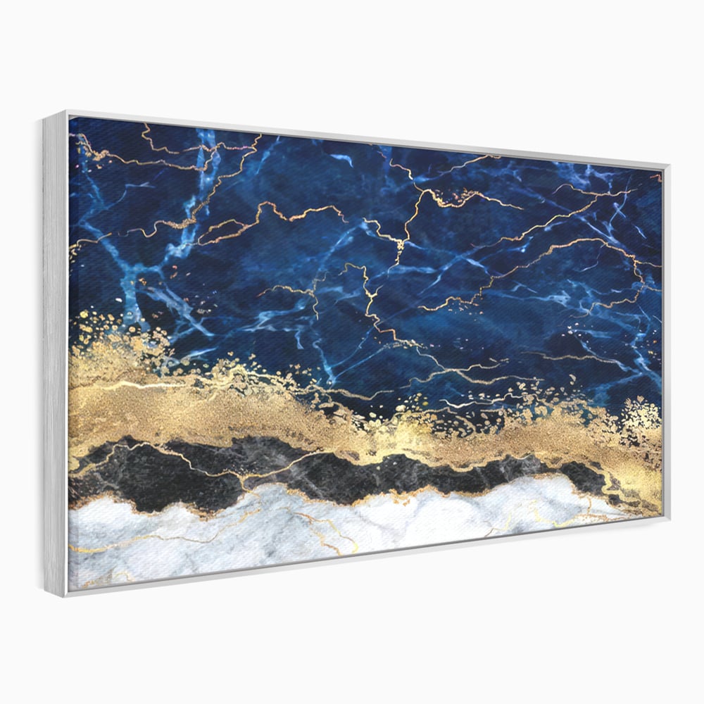 Tablou Canvas Premium LuxCanva® C1039, Blue Marble ,  Culori, Marble, Colours, Office, Living Room, Relaxare, Culori Vibrante