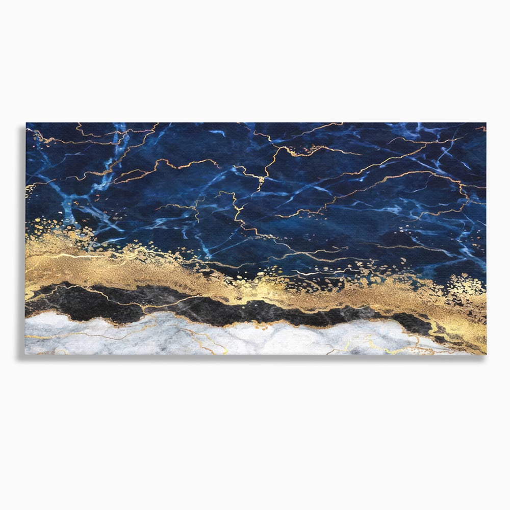 Tablou Canvas Premium LuxCanva® C1039, Blue Marble ,  Culori, Marble, Colours, Office, Living Room, Relaxare, Culori Vibrante