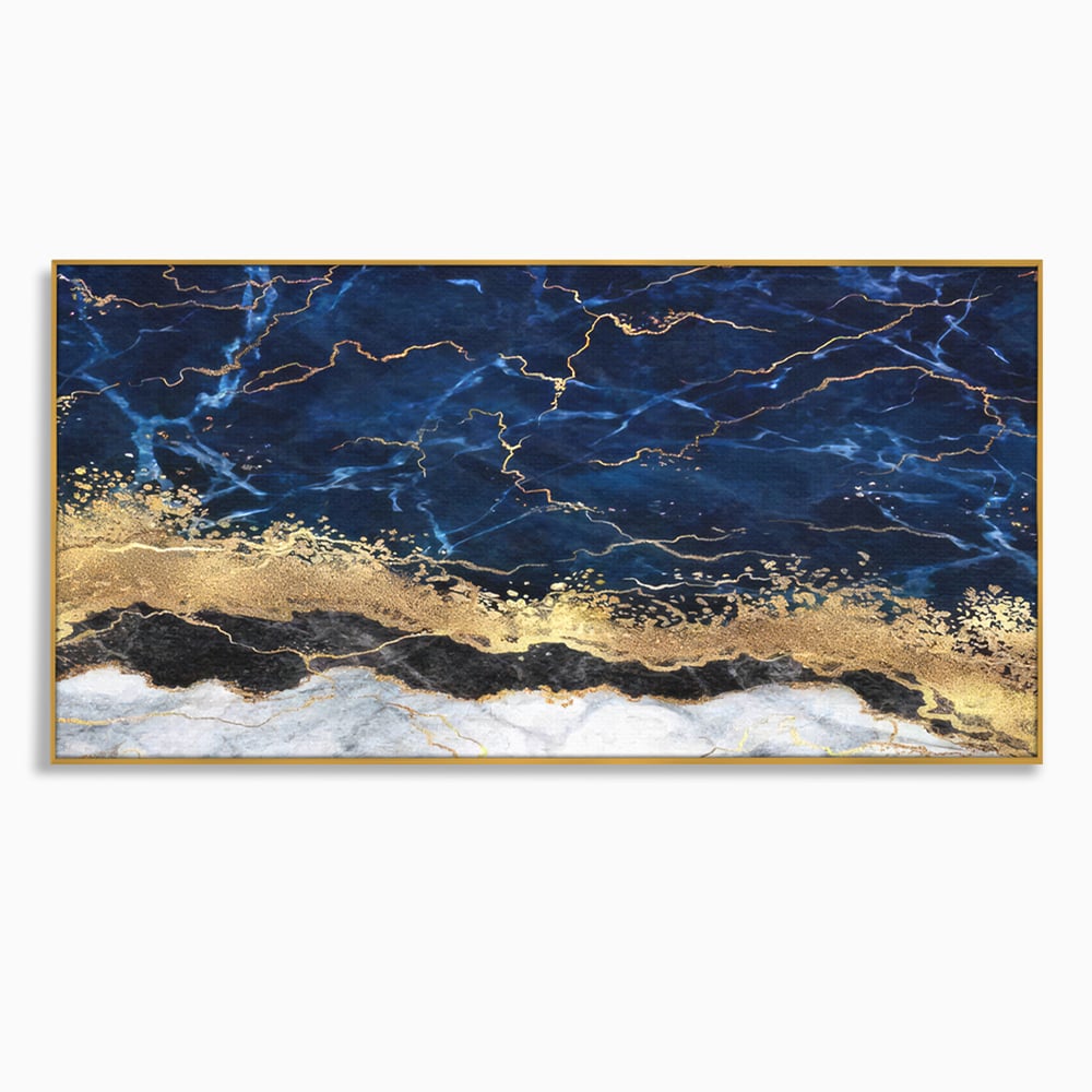 Tablou Canvas Premium LuxCanva® C1039, Blue Marble ,  Culori, Marble, Colours, Office, Living Room, Relaxare, Culori Vibrante