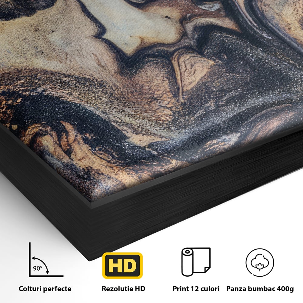 Tablou Canvas Premium LuxCanva® C1042, Abstract , Culori, Abstract, Office, Living Room, Relaxare, Culori Vibrante