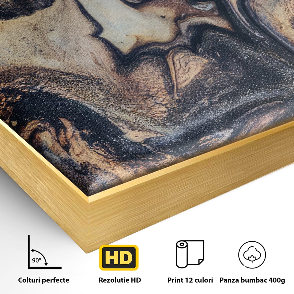 Tablou Canvas Premium LuxCanva® C1042, Abstract , Culori, Abstract, Office, Living Room, Relaxare, Culori Vibrante
