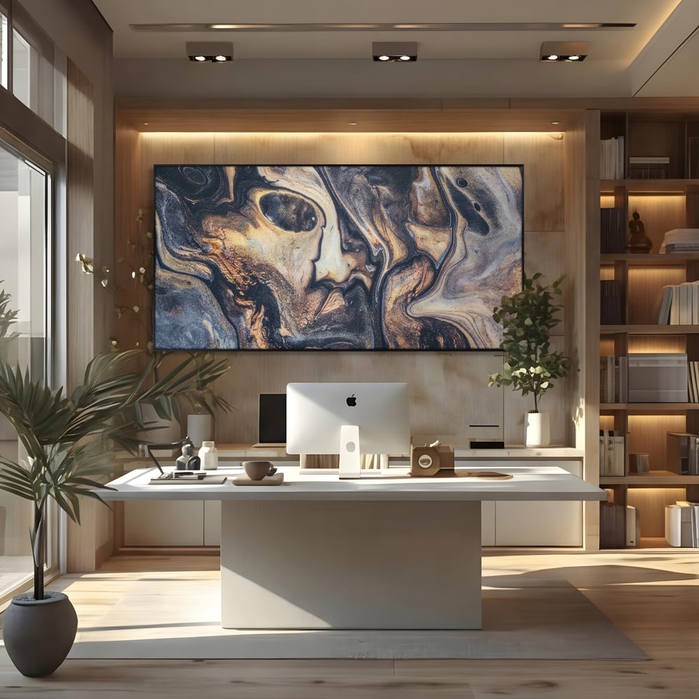 Tablou Canvas Premium LuxCanva® C1042, Abstract , Culori, Abstract, Office, Living Room, Relaxare, Culori Vibrante