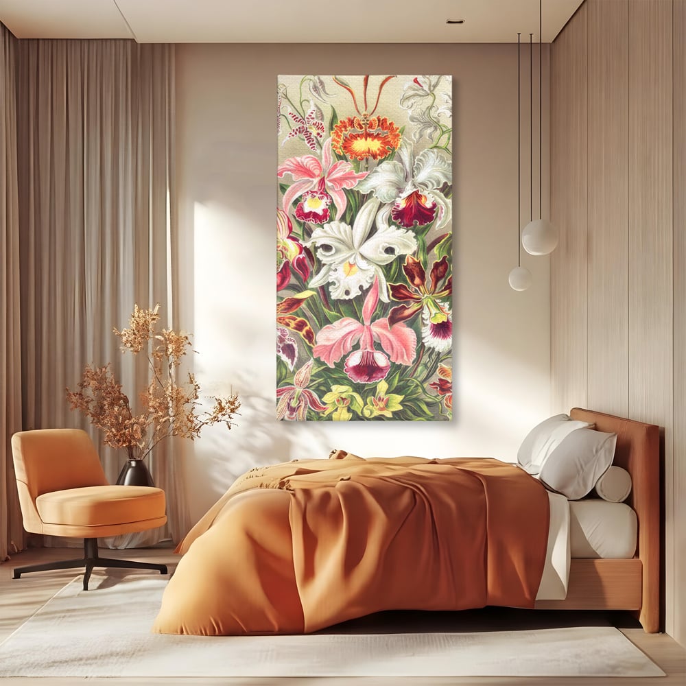 Tablou Canvas Premium LuxCanva® C1043, Orhidee Multicolore ,  Culori, Flori, Orhidee, Office, Living Room, Relaxare, Culori Vibrante