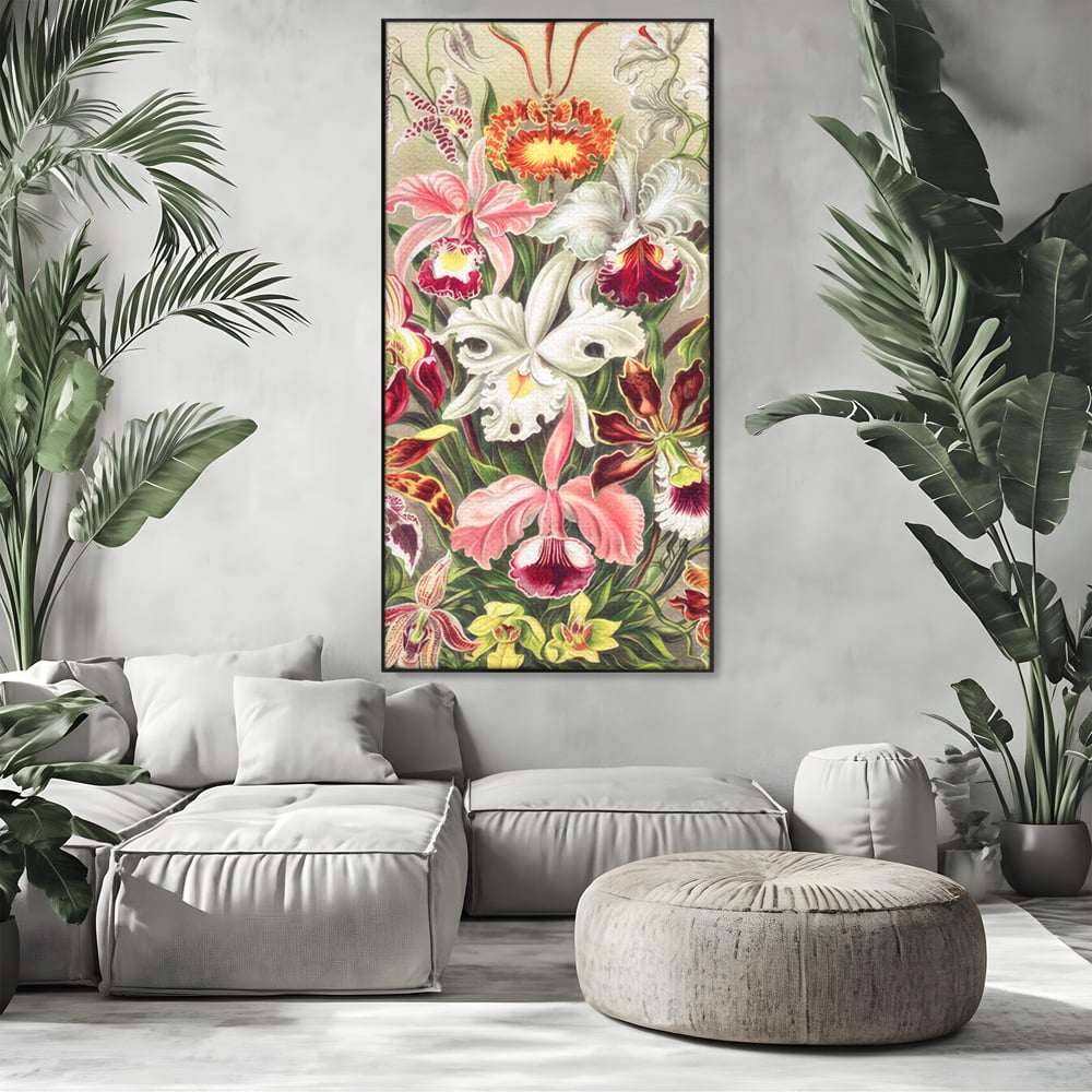 Tablou Canvas Premium LuxCanva® C1043, Orhidee Multicolore ,  Culori, Flori, Orhidee, Office, Living Room, Relaxare, Culori Vibrante