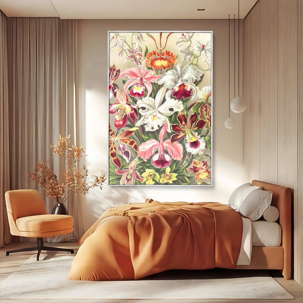 Tablou Canvas Premium LuxCanva® C1043, Orhidee Multicolore ,  Culori, Flori, Orhidee, Office, Living Room, Relaxare, Culori Vibrante