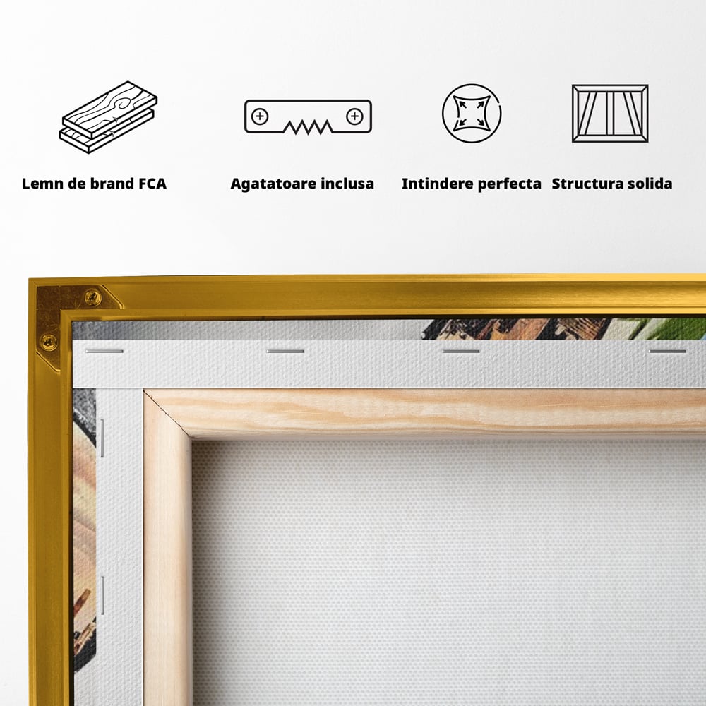 Tablou Canvas Premium LuxCanva® C1045, New York Fashion , Culori, Model, New York, Living Room, Bedroom, Relaxare, Culori Vibrante