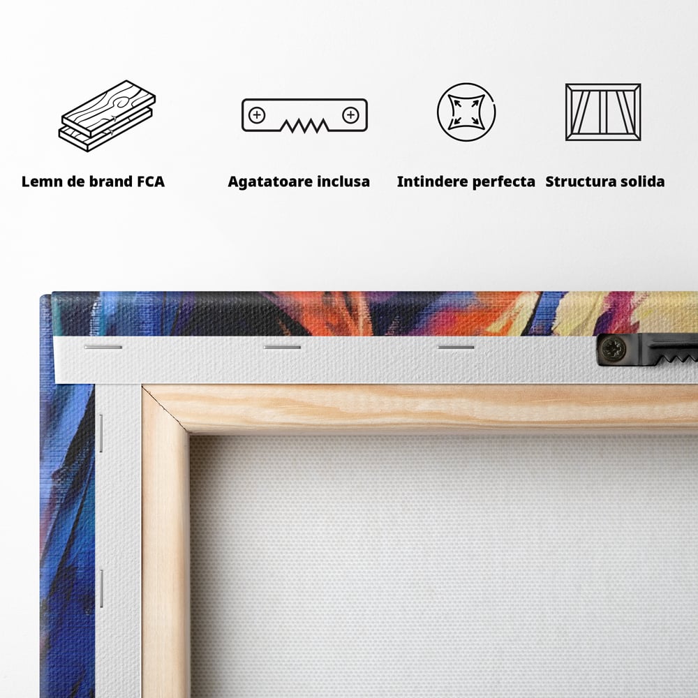 Tablou Canvas Premium LuxCanva® C1046, Lion King Focus , Culori, Lion, Focus, Living Room, Bedroom, Relaxare, Culori Vibrante
