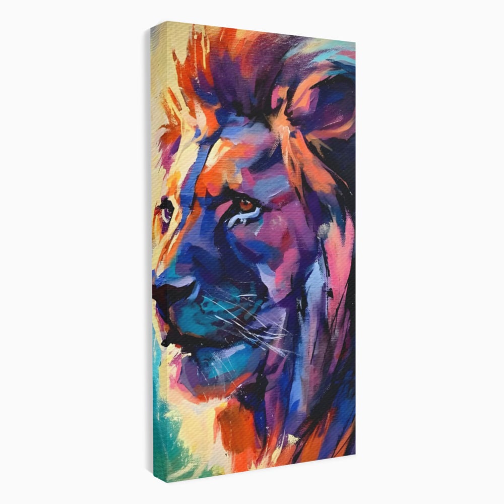 Tablou Canvas Premium LuxCanva® C1046, Lion King Focus , Culori, Lion, Focus, Living Room, Bedroom, Relaxare, Culori Vibrante