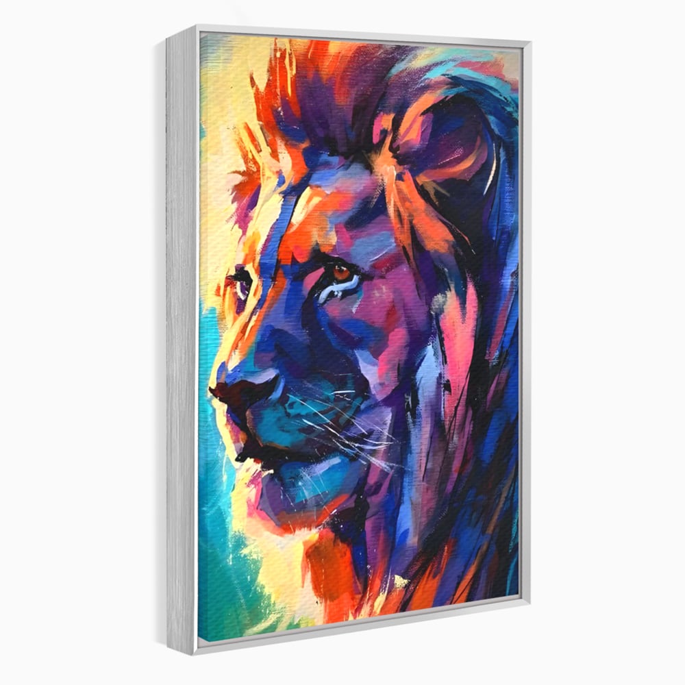 Tablou Canvas Premium LuxCanva® C1046, Lion King Focus , Culori, Lion, Focus, Living Room, Bedroom, Relaxare, Culori Vibrante