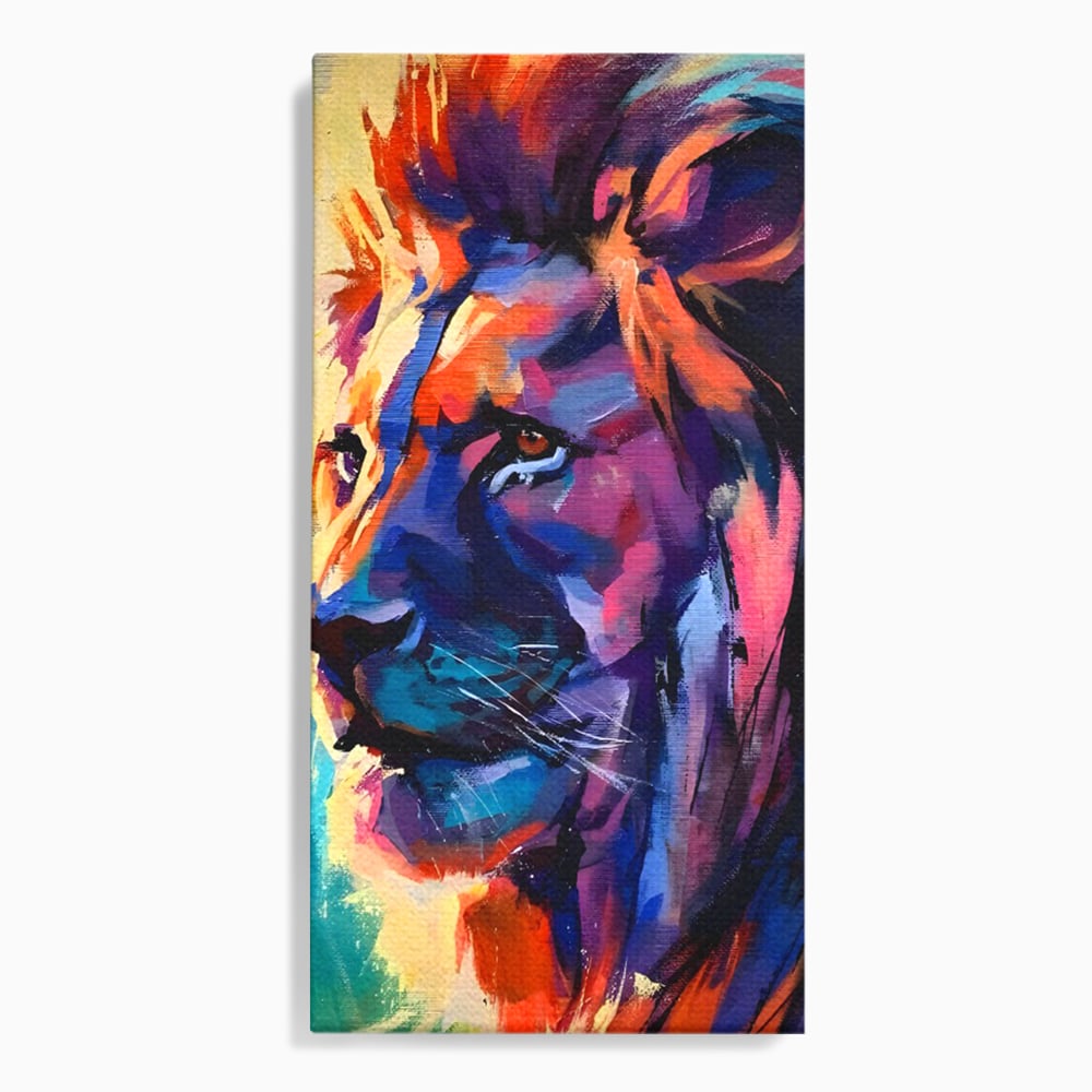 Tablou Canvas Premium LuxCanva® C1046, Lion King Focus , Culori, Lion, Focus, Living Room, Bedroom, Relaxare, Culori Vibrante