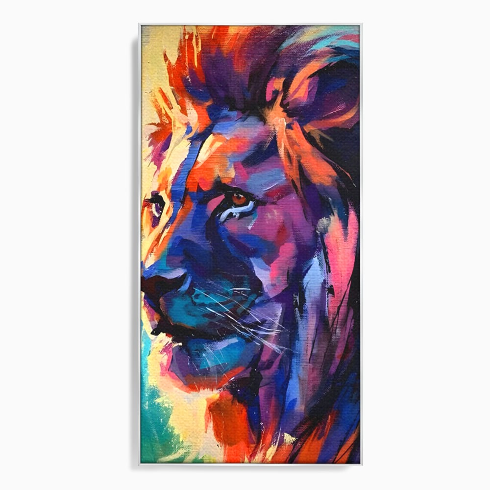 Tablou Canvas Premium LuxCanva® C1046, Lion King Focus , Culori, Lion, Focus, Living Room, Bedroom, Relaxare, Culori Vibrante