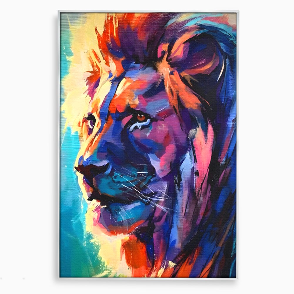 Tablou Canvas Premium LuxCanva® C1046, Lion King Focus , Culori, Lion, Focus, Living Room, Bedroom, Relaxare, Culori Vibrante