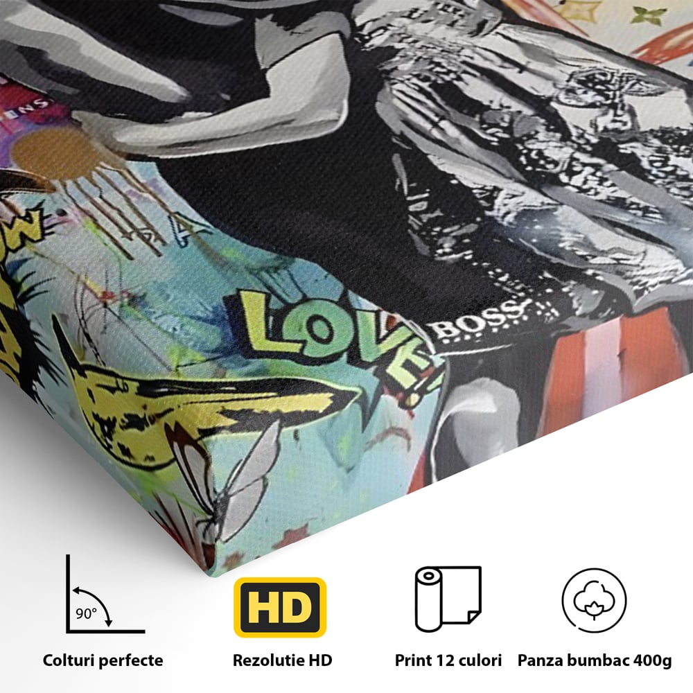 Tablou Canvas Premium LuxCanva® C1047, Brother's Love , Culori, Brothers, Endless Love, Living Room, Camera Copilului, Relaxare, Culori Vibrante