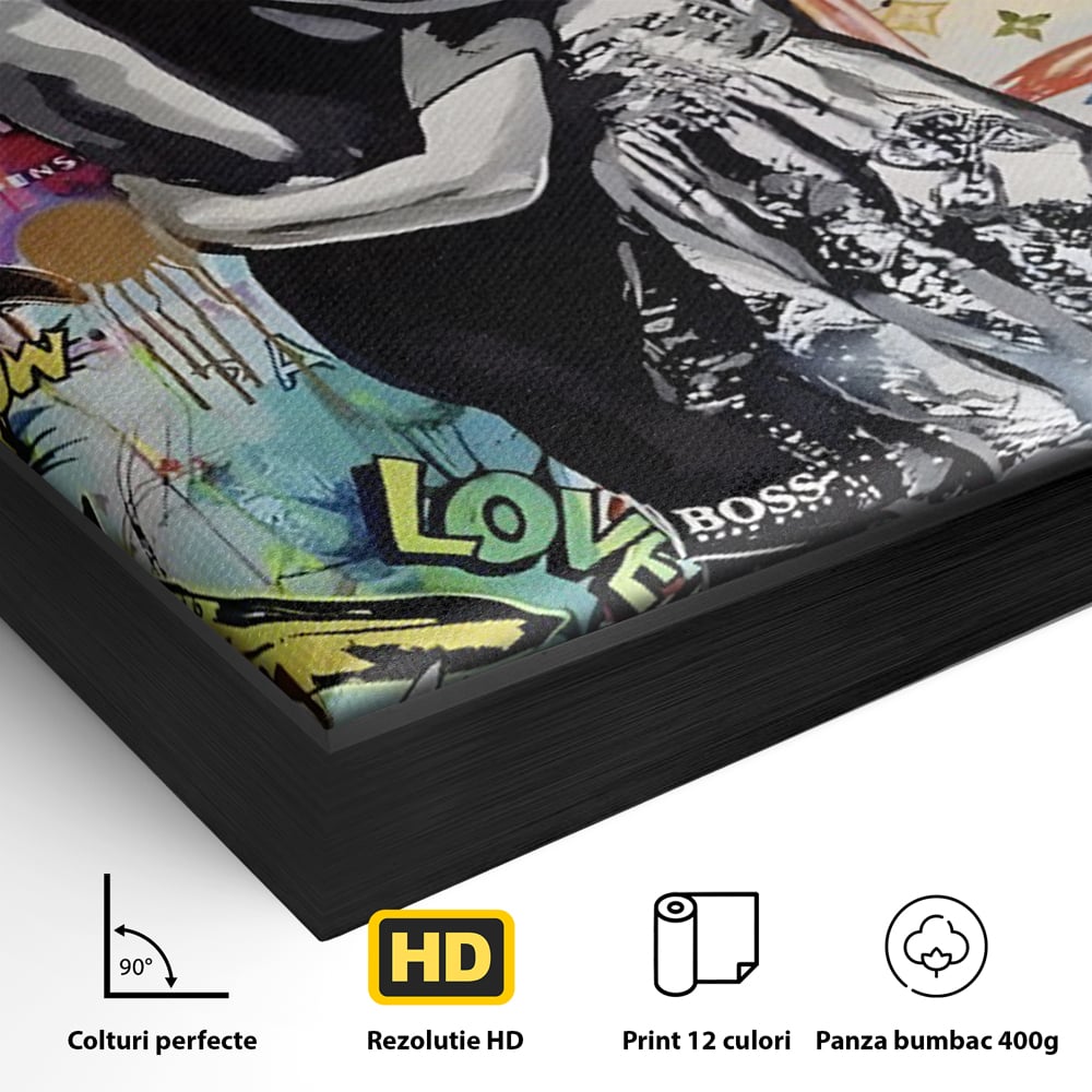 Tablou Canvas Premium LuxCanva® C1047, Brother's Love , Culori, Brothers, Endless Love, Living Room, Camera Copilului, Relaxare, Culori Vibrante