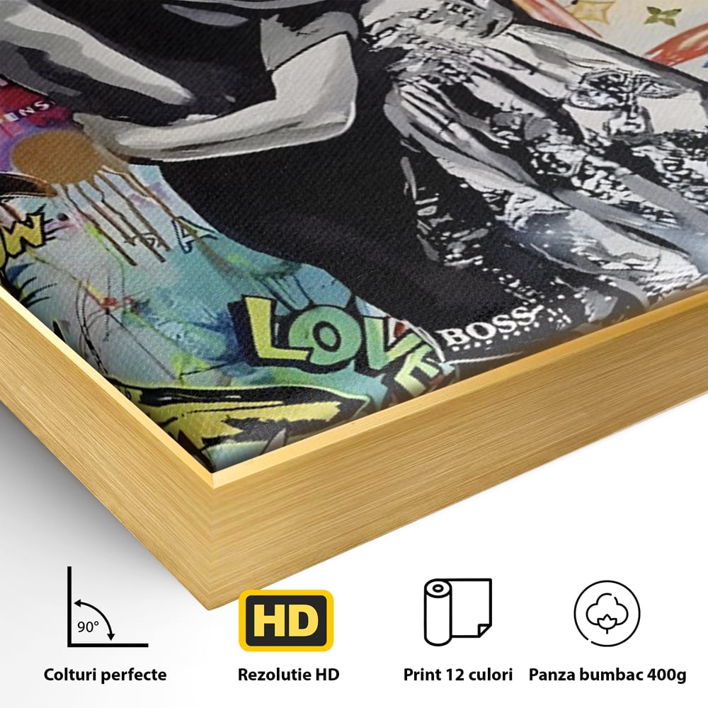 Tablou Canvas Premium LuxCanva® C1047, Brother's Love , Culori, Brothers, Endless Love, Living Room, Camera Copilului, Relaxare, Culori Vibrante